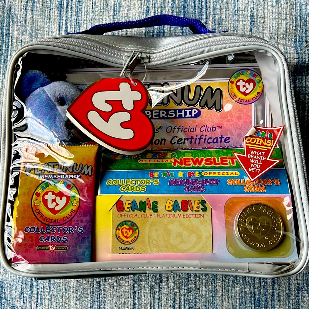 TY Beanie Babies Official Club Platinum Membership Kit 1999 Limited Edition